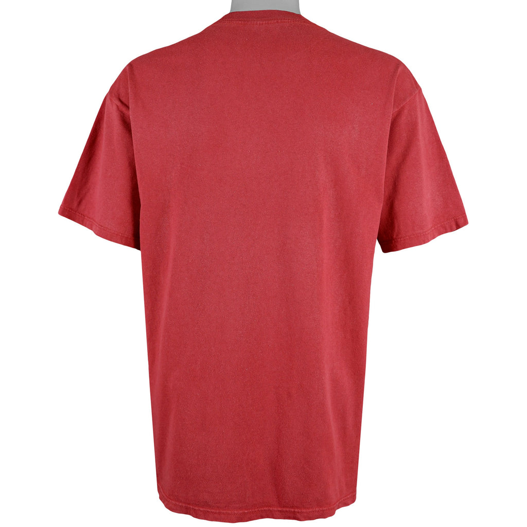 Nike - Red Classic T-Shirt 1990s Medium Vintage Retro 
