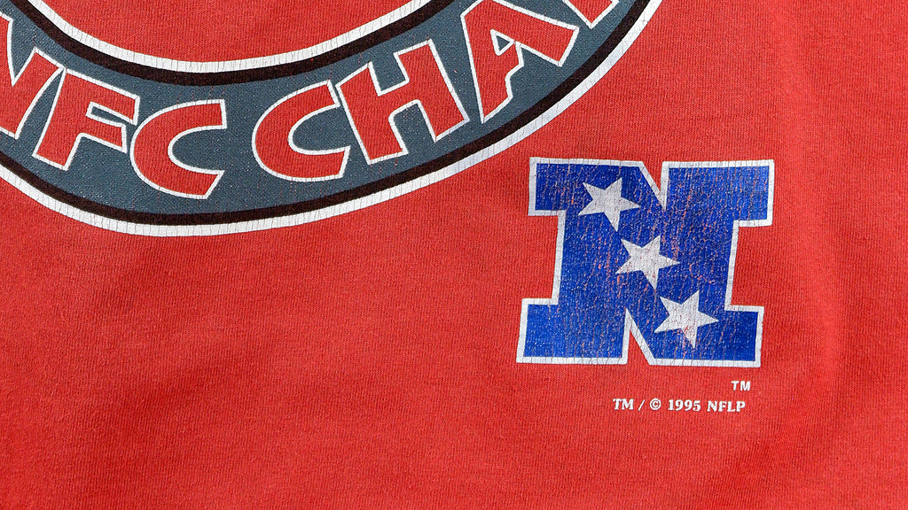 NFL (Nutmeg) - San Francisco 49ers T-Shirt 1995 Large Vintage Retro Football