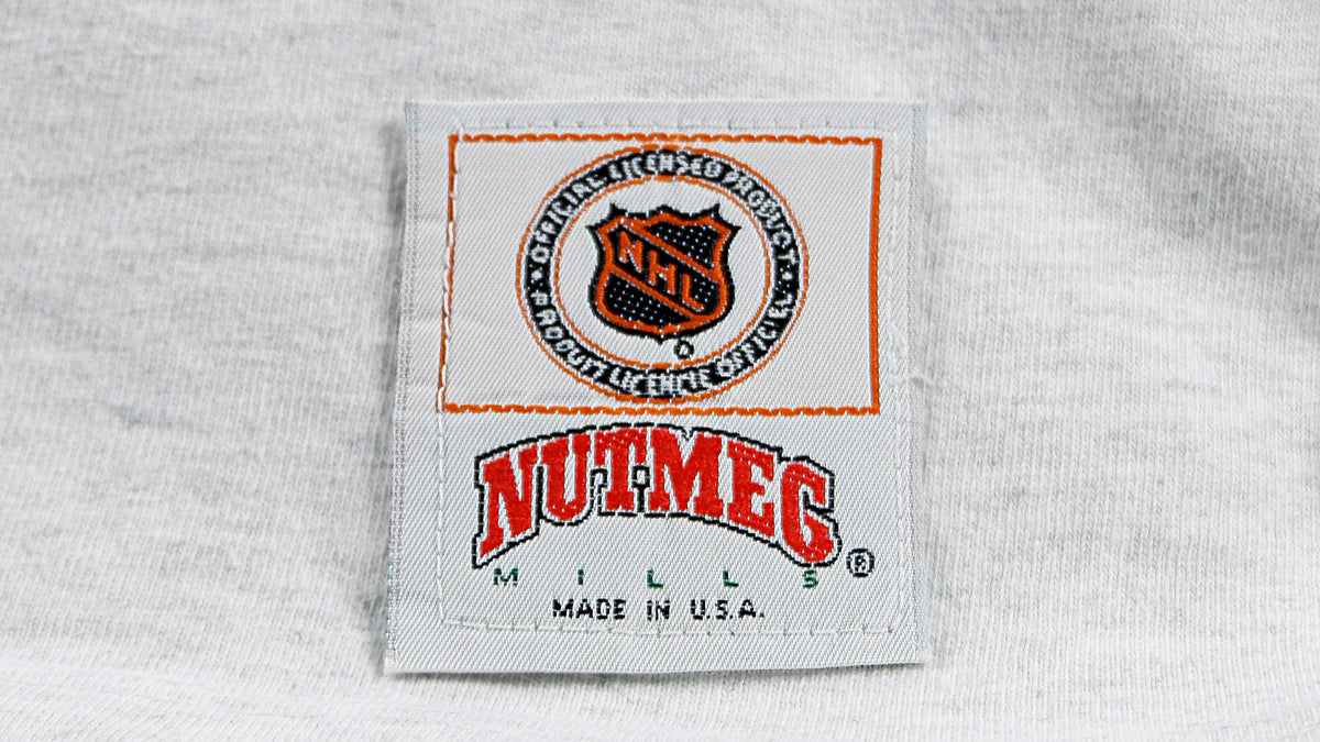 NHL (Pro Player) - Philadelphia Flyers Spell-Out T-Shirt 1990s Medium Vintage Retro Hockey
