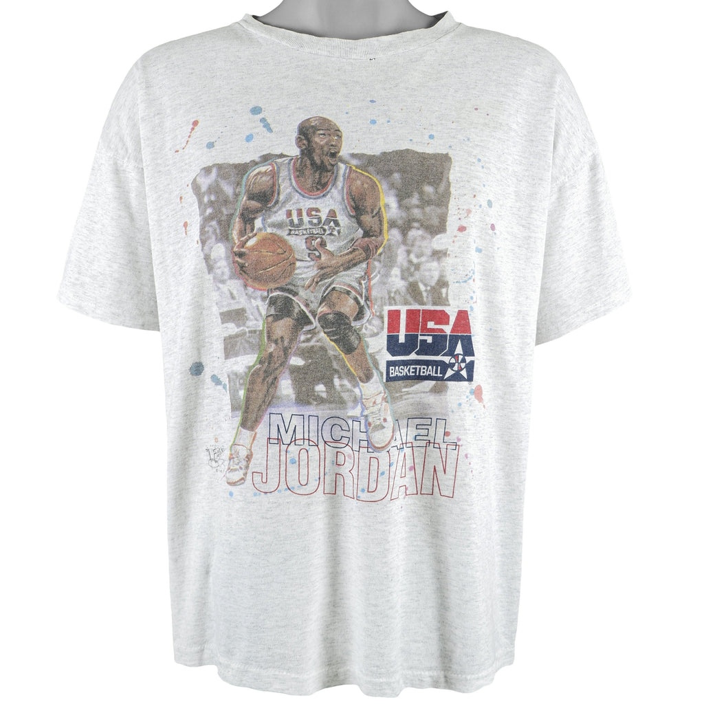 Vintage - Michael Jordan, USA Basketball T-Shirt 1992 Large Vintage Retro Basketall