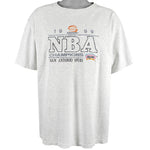 NBA (Logo 7) - San Antonio Spurs Spell-Out T-Shirt 1999 X-Large Vintage Retro Basketball