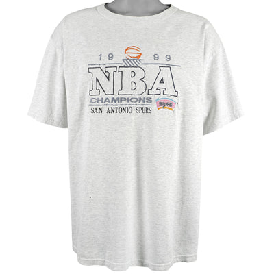 NBA (Logo 7) - San Antonio Spurs, NBA Champions T-Shirt 1999 X-Large