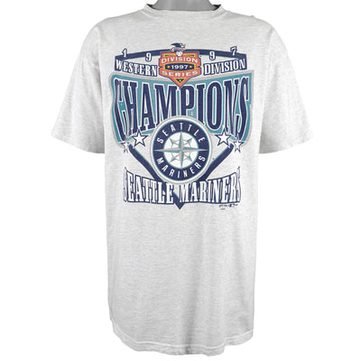 MLB (Tultex) - Seattle Mariners, Western Division Champions Deadstock T-Shirt 1997 X-Large