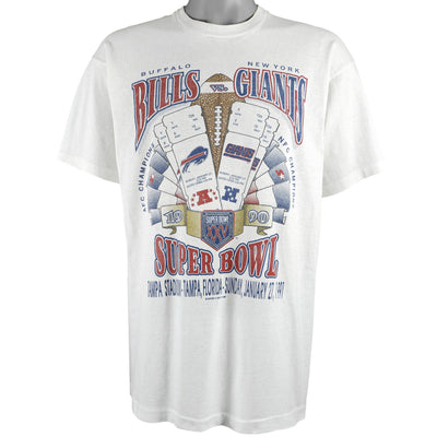 NFL - Super Bowl XXV, Bills VS Giants T-Shirt 1991 X-Large
