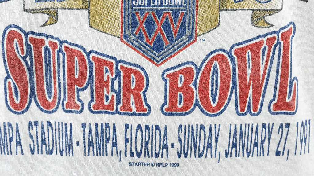 NFL - Bills VS Giants, Super Bowl XXV  T-Shirt 1991 X-Large Vintage Retro Football