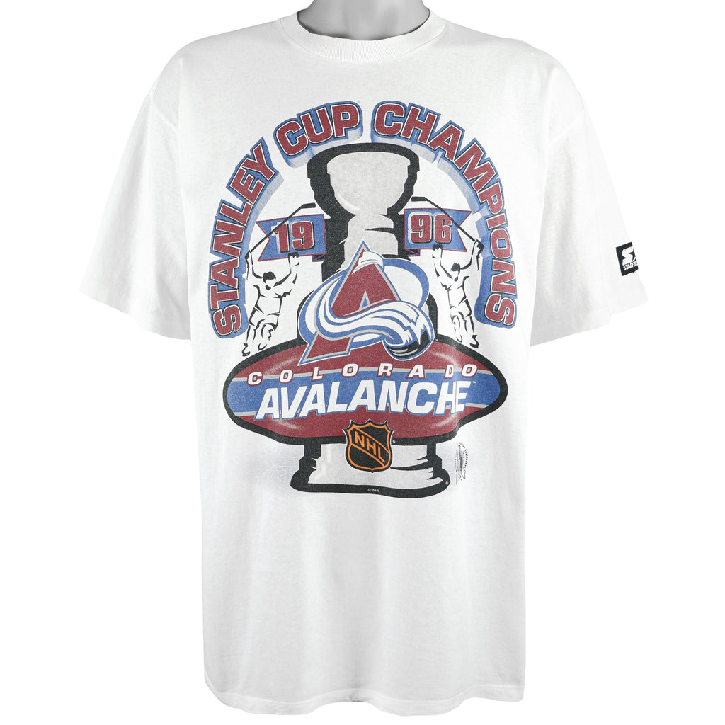 Starter - Colorado Avalanche Deadstock T-Shirt 1990s Large Vintage Retro Hockey