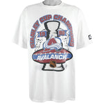 Starter - Colorado Avalanche, Stanley Cup Champions Deadstock T-Shirt 1996 Large