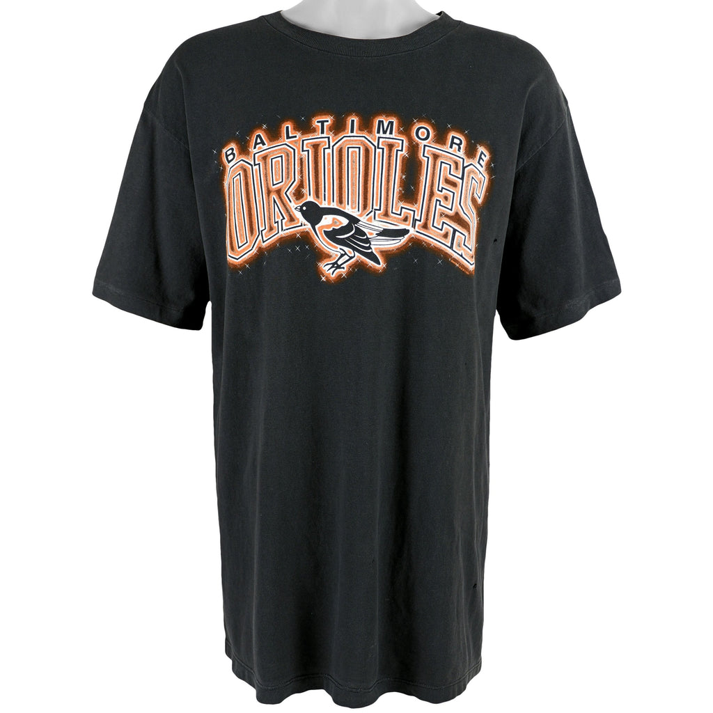 Starter - Baltimore Orioles Spell-Out T-Shirt 1990s X-Large Vintage Retro Baseball