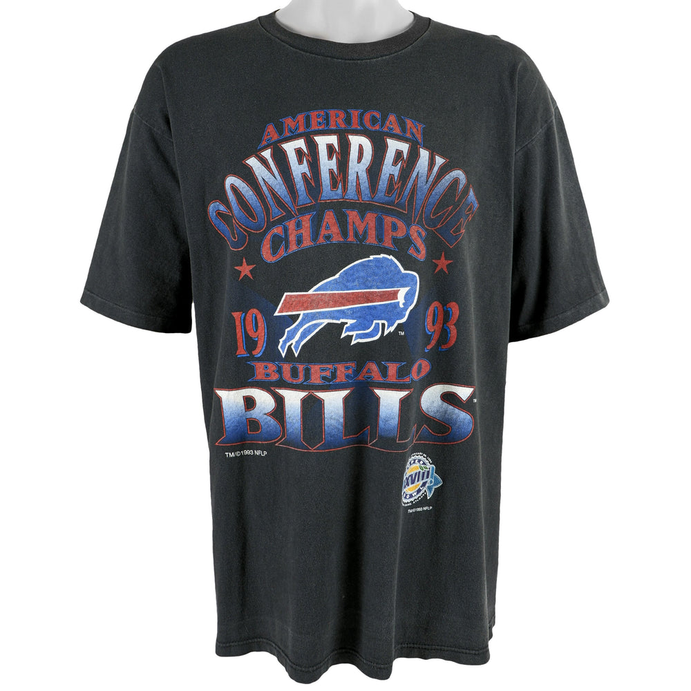 Starter - Buffalo Bills, Wester Conference Champs T-Shirt 1993 Large Vintage Retro Football