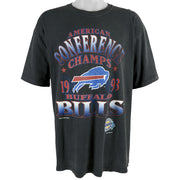 Starter - Buffalo Bills, Wester Conference Champs T-Shirt 1993 Large Vintage Retro Football