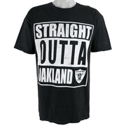 NFL - Oakland Raiders Spell-Out T-Shirt 1990s Large Vintage Retro Football