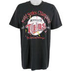 MLB - Minnesota Twins Spell-Out T-Shirt 1991 X-Large Vintage Retro Baseball