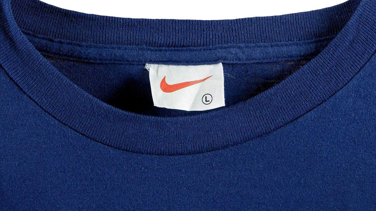 Nike - Blue T-Shirt 1990s Large Vintage Retro