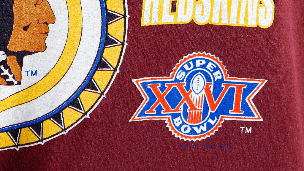 NFL (Logo 7) - Washington Redskins T-Shirt 1992 X-Large Vintage Retro Football