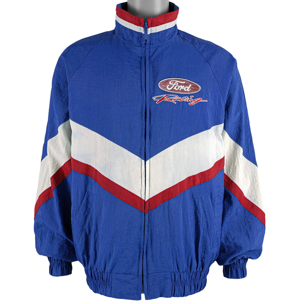 Vintage (Track Gear) - Ford Racing Spell-Out Windbreaker 1990s Medium Vintage Retro 