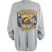 NFL (Lee) - New Orleans Saints Crew Neck Sweatshirt 2001 XX-Large Vintage Retro Football