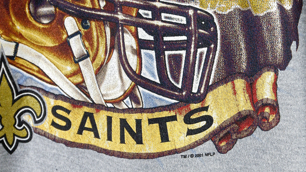 NFL (Lee) - New Orleans Saints Crew Neck Sweatshirt 2001 XX-Large Vintage Retro Football