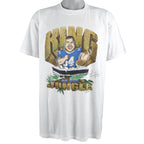 NFL (Jerzees) - King of the Jungle Spell-Out T-Shirt 1990 X-Large Vintage Retro Football