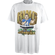 NFL (Jerzees) - King of the Jungle Spell-Out T-Shirt 1990 X-Large Vintage Retro Football