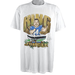 NFL (Jerzees) - King of the Jungle Spell-Out T-Shirt 1990 X-Large Vintage Retro Football