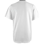Nike - White Big Logo T-Shirt 1990s Medium Vintage Retro