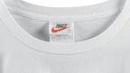 Nike - White Big Logo T-Shirt 1990s Medium Vintage Retro