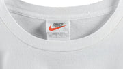 Nike - White Big Logo T-Shirt 1990s Medium Vintage Retro