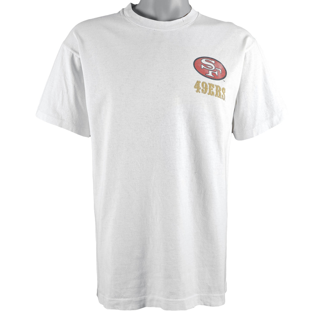 NFL (Pro Threads)- San Francisco 49ers - Steven Young Deadstock T-Shirt 1990s Large Vintage Retro Football