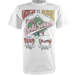 MLB - World Series Champs, Twins VS Braves T-Shirt 1991 Medium Vintage Retro Baseball