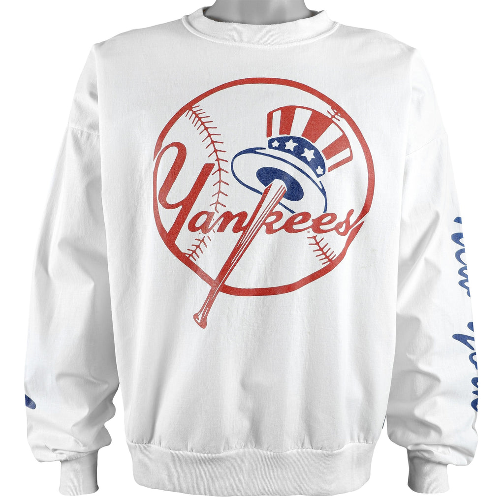 MLB (Logo 7) - New York Yankees Crew Neck Deadstock Sweatshirt 1989 Large Vintage Retro Baseball