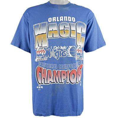 NBA (Belton) - Orlando Magic, Eastern Conference Champions Spell-Out T-Shirt 1995 Large