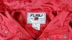 FUBU - Red Big Logo Hooded Jacket 1990s XX-Large Vintage Retro