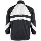 Nike - Black/White Big Swoosh Track Jacket 1990s Medium Vintage Retro