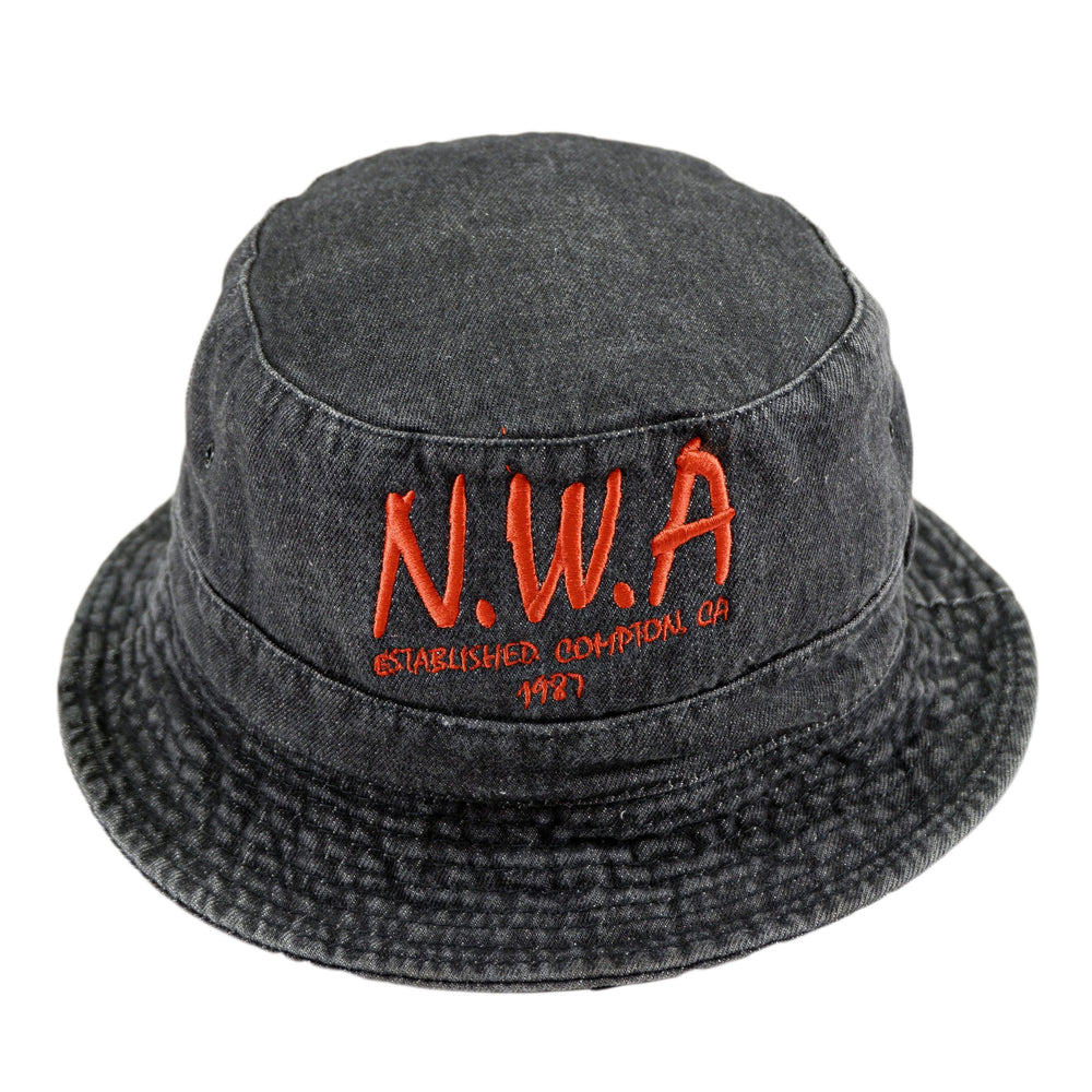 Wilson - Black N.W.A Bucket Hat Medium / Large Vintage Retro