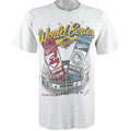 MLB (Pro Player) - Cleveland VS Florida World Series Champion Spell-Out T-Shirt 1997 Medium Vintage Retro Baseball
