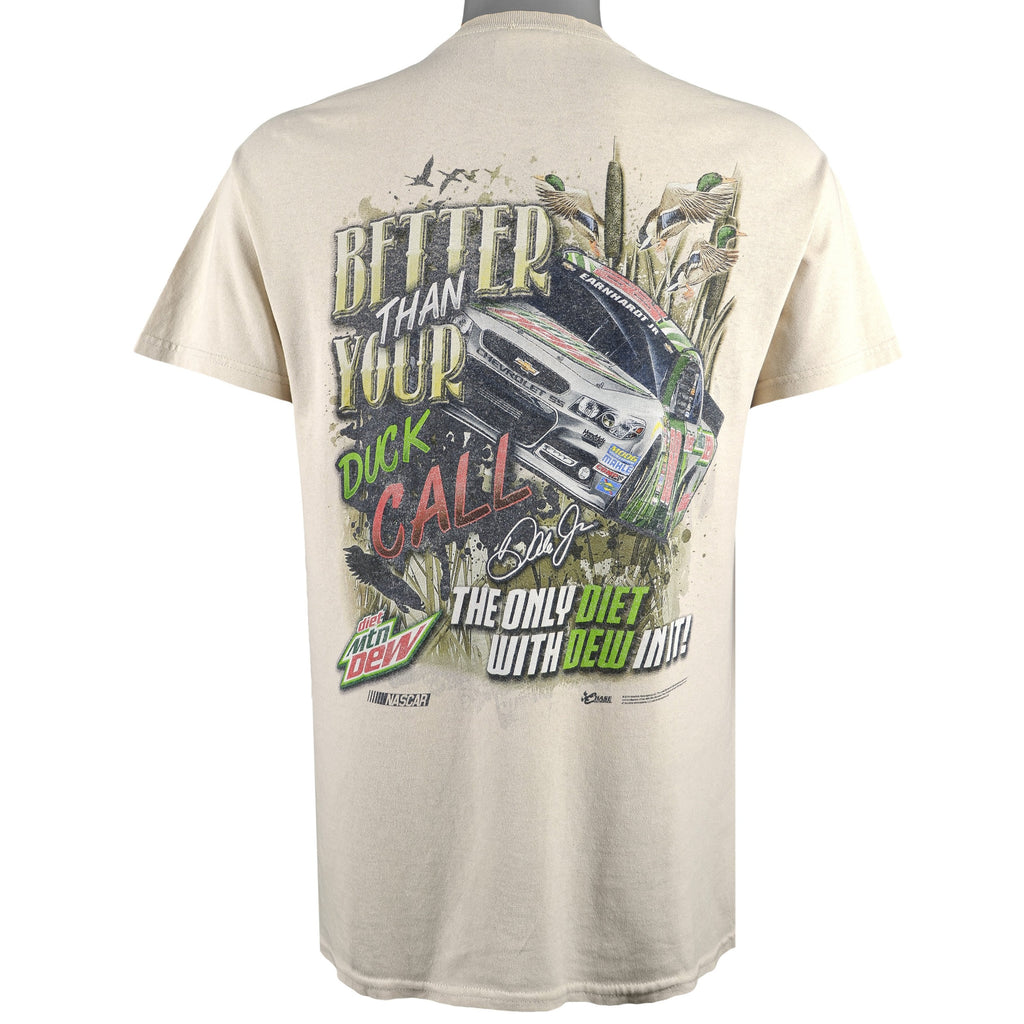 NASCAR (Chase) - Dale Earnhardt Jr. - Diet Mtn Dew T-Shirt 2000s Medium Vintage Retro 