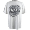 NFL (Trench) - Oakland Raiders Spell-Out T-Shirt 1990s X-Large Vintage Retro Football