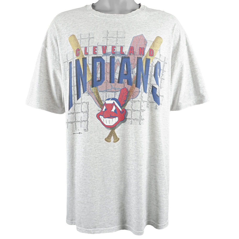 MLB (Hanes) - Cleveland Indians T-Shirt 1997 X-Large Vintage Retro Baseball