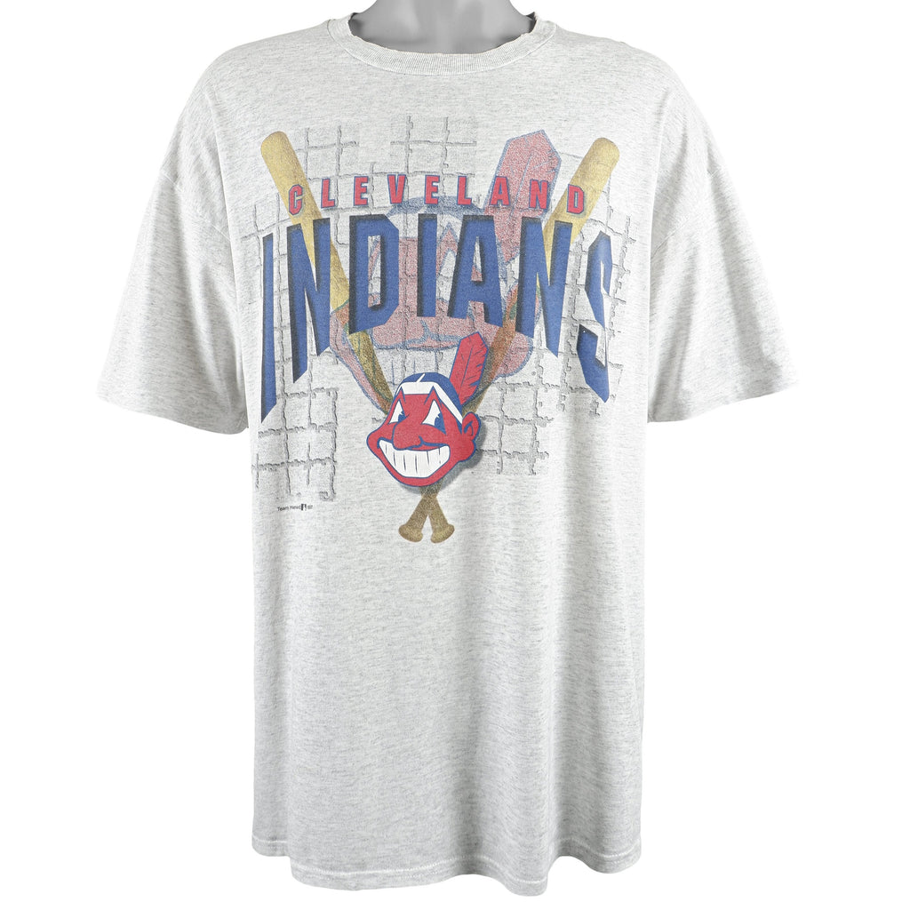 MLB (Hanes) - Cleveland Indians T-Shirt 1997 X-Large Vintage Retro Baseball