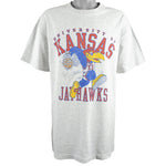 NCAA - Kansas Jayhawks - Roy Williams Signed T-Shirt 1990s X-Large Vintage Retro Basketball College