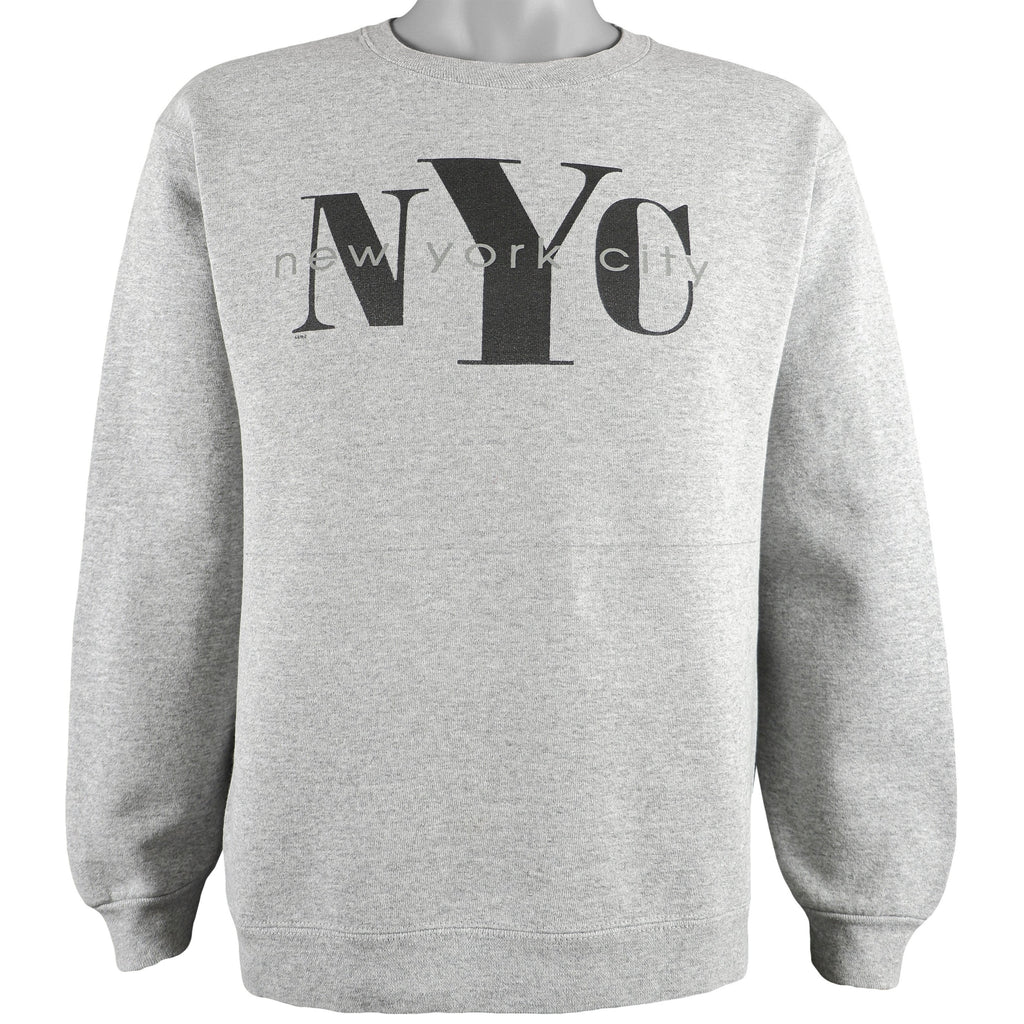 Vintage - NYC New York  Crew Neck Sweatshirt 1990s Medium Vintage Retro