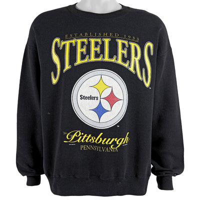 NFL (Nutmeg) - Pittsburgh Steelers Crew Neck Sweatshirt 1996 X-Large