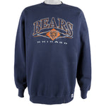 NFL (Logo 7) - Chicago Bears Crew Neck Sweatshirt 1990s X-Large