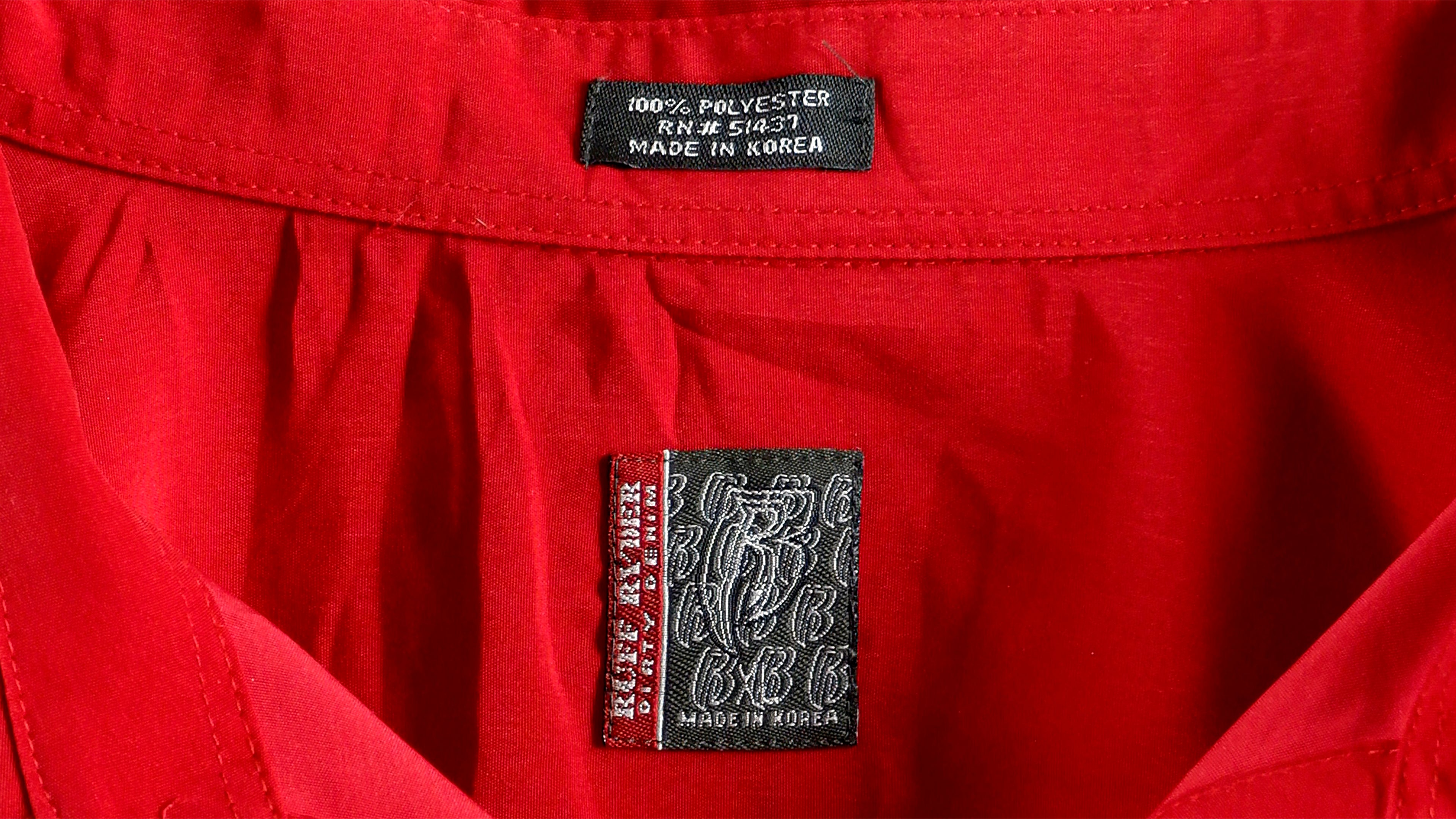 Ruff Ryders - Red Spell-Out Button Up T-Shirt 1990s X-Large Vintage Retro 