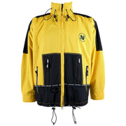 Nautica - Yellow Competition Sailing Jacket 1990s Large Vintage Retro