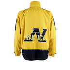 Nautica - Yellow Competition Sailing Jacket 1990s Large Vintage Retro