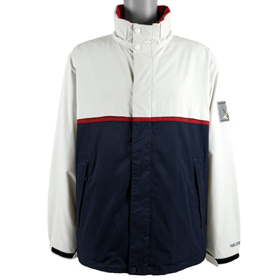 Nautica - Two-Tone Nautica Challenge Racing Series Sailing Jacket 1990s X-Large