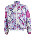 Nike - Pink Challenge Court Patterned Bomber Jacket 1990s Medium