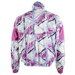 Nike - Pink Challenge Court Patterned Bomber Jacket 1990s Medium Vintage Retro 