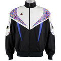 Champion - Black & White Japanese Track Jacket 1990s Large Vintage Retro